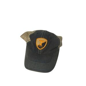 Legacy Tan and Black Cap with Orange Detail